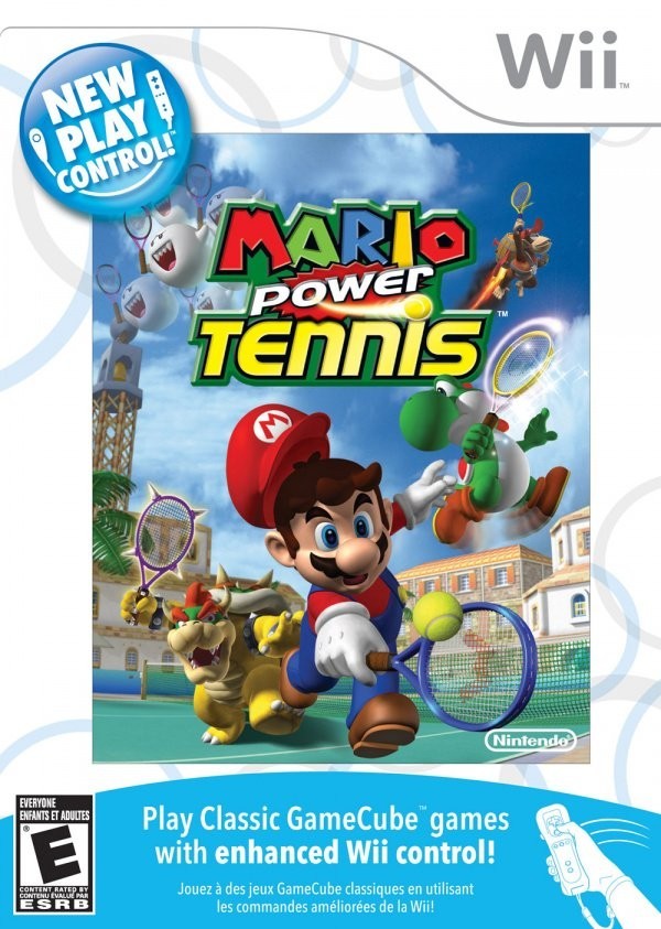 Portada oficial de New Play Control! Mario Power Tennis  WII
