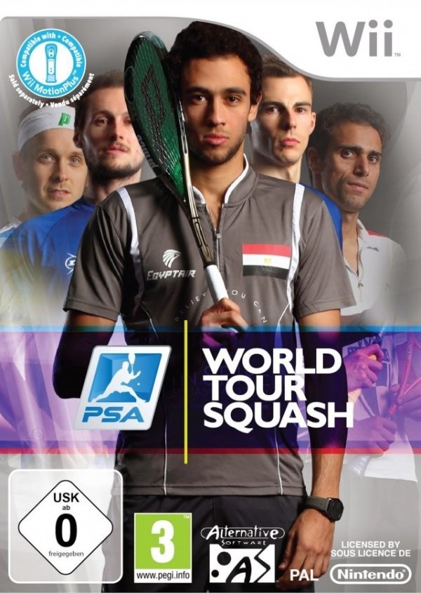 Portada oficial de PSA World Tour Squash  WII