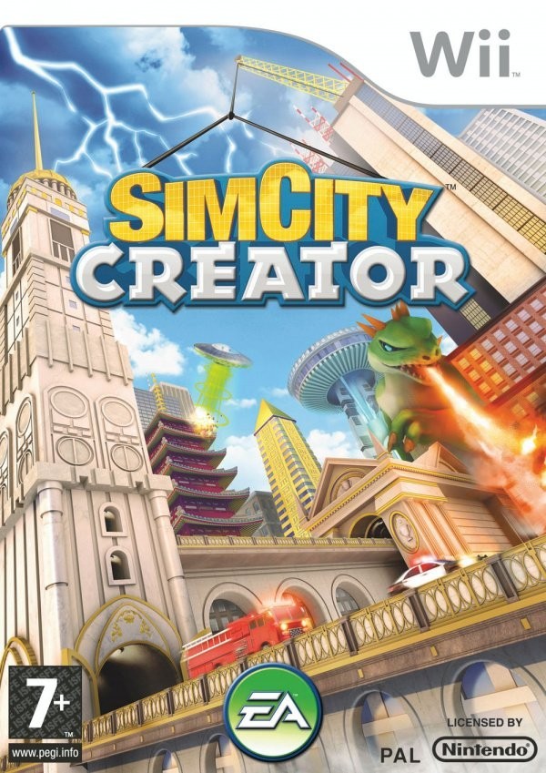 Portada oficial de SimCity Creator  WII