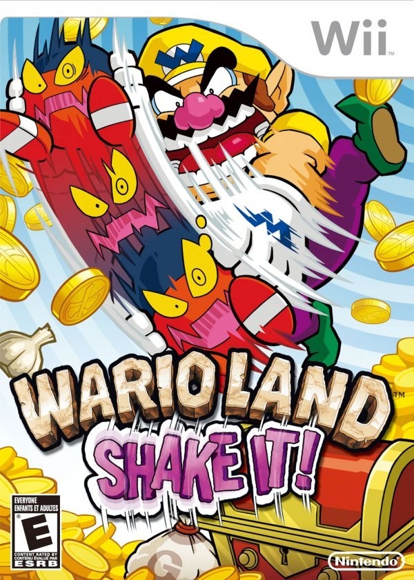 Portada oficial de Wario Land: Shake It!  WII