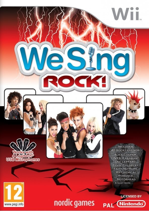 Portada oficial de We Sing Rock  WII