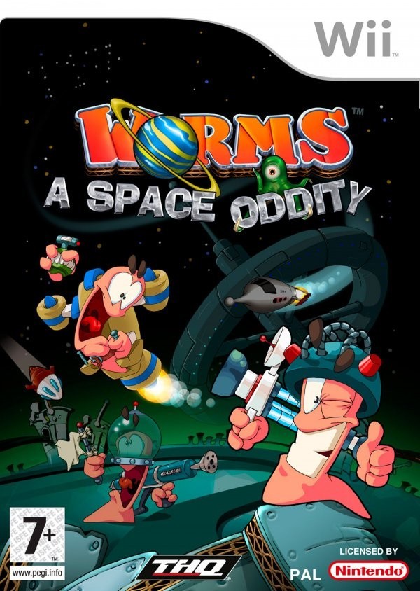 Portada oficial de Worms: A Space Oddity  WII