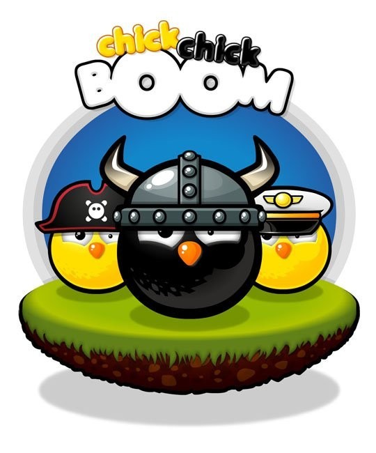 Portada oficial de chick chick BOOM  WIIWARE