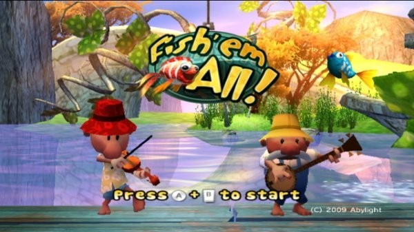 Portada oficial de Fish'em All!  WIIWARE