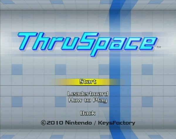 Portada oficial de ThruSpace  WIIWARE