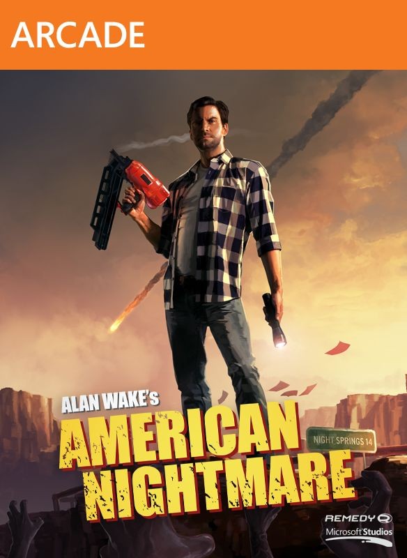 Portada oficial de Alan Wake American Nightmare X360