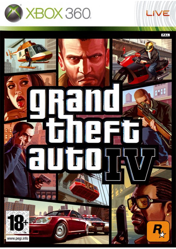 Carátula Grand Theft Auto IV X360