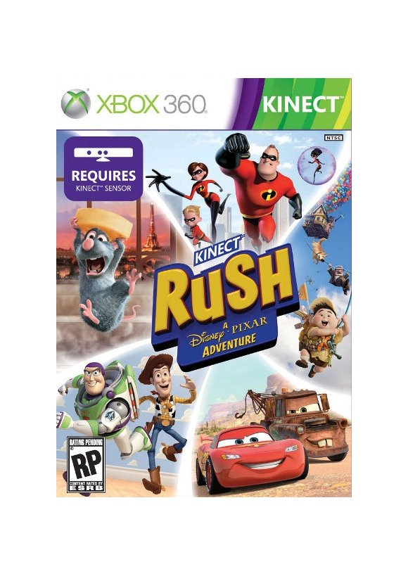 Portada oficial de Kinect Rush Una Aventura de Disney Pixar X360