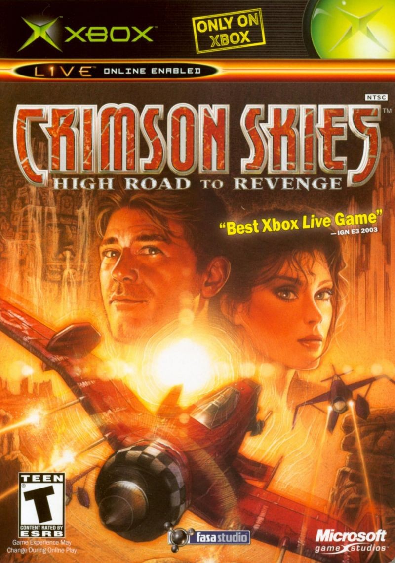 Portada oficial de Crimson Skies: High Road to Revenge  XBOX