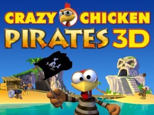 Carátula de Crazy Chicken Pirates 3D  3DS