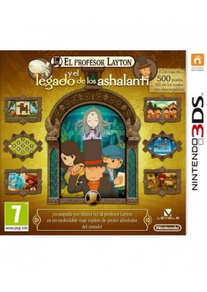 Carátula de El Profesor Layton y el Legado de los Ashalanti 3DS