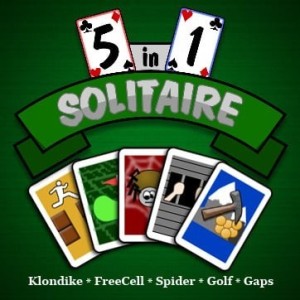 Carátula de 5 in 1 Solitaire  DSIWARE