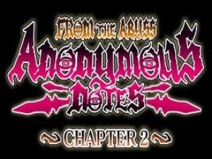 Carátula de Anonymous Notes Chapter 2 - From The Abyss  DSIWARE