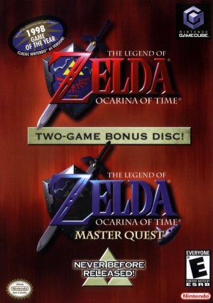 Carátula de The Legend of Zelda: Ocarina of Time / Master Quest  GCN