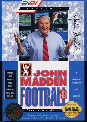 Carátula de John Madden Football '93  MD