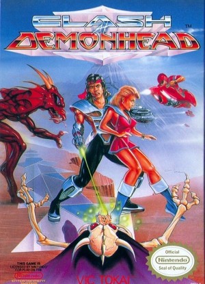Carátula de Clash At Demonhead  NES