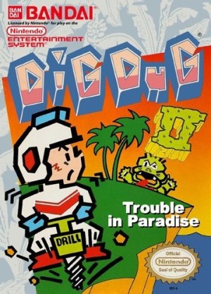 Carátula de Dig Dug II  NES