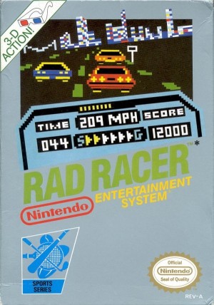 Carátula de Rad Racer  NES