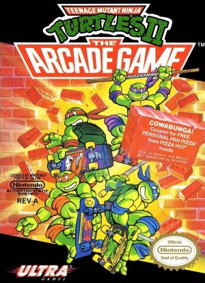 Carátula de Teenage Mutant Ninja Turtles II: The Arcade Game  NES