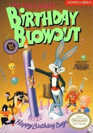 Carátula de The Bugs Bunny Birthday Blowout  NES