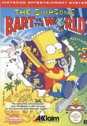 Carátula de The Simpsons: Bart vs. the World  NES