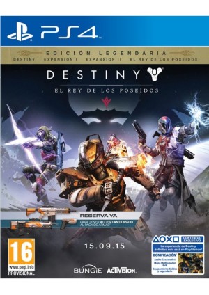 Carátula de Destiny El Rey de los Poseídos PS4