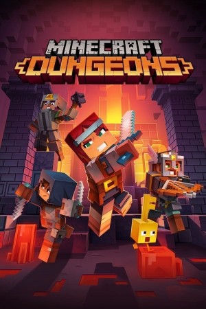 Carátula de Minecraft: Dungeons  PS4