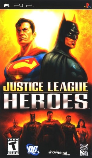 Carátula de Justice League Heroes  PSP