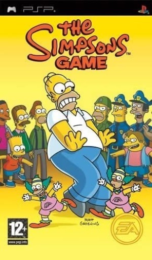 Carátula de The Simpsons Game  PSP