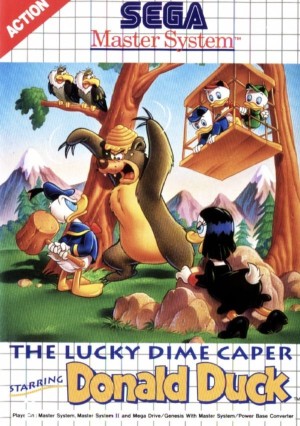 Carátula de The Lucky Dime Caper Starring Donald Duck  SMS