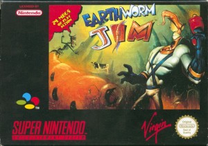 Carátula de Earthworm Jim  SNES