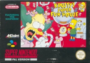 Carátula de Krusty's Super Fun House  SNES