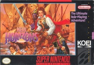 Carátula de Uncharted Waters: New Horizons  SNES