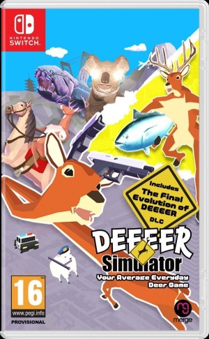 Carátula de DEEEER Simulator: Your Average Everyday Deer Game  SWITCH