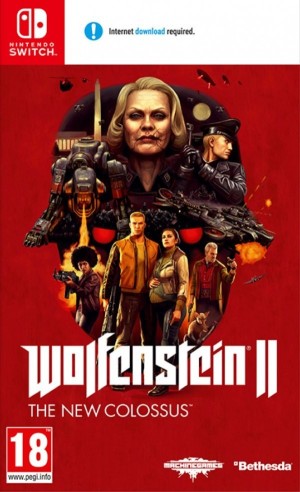Carátula de Wolfenstein II: The New Colossus  SWITCH