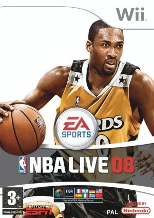 Carátula de NBA Live 08  WII