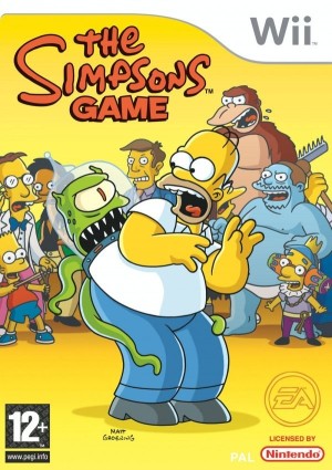 Carátula de The Simpsons Game  WII
