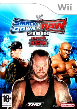 Carátula de WWE Smackdown! vs RAW 2008  WII