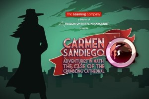 Carátula de Carmen Sandiego Adventures in Math: The Case of the Crumbling Cathedral  WIIWARE