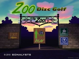 Carátula de Zoo Disc Golf  WIIWARE
