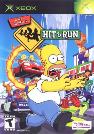 Carátula de The Simpsons Hit & Run  XBOX